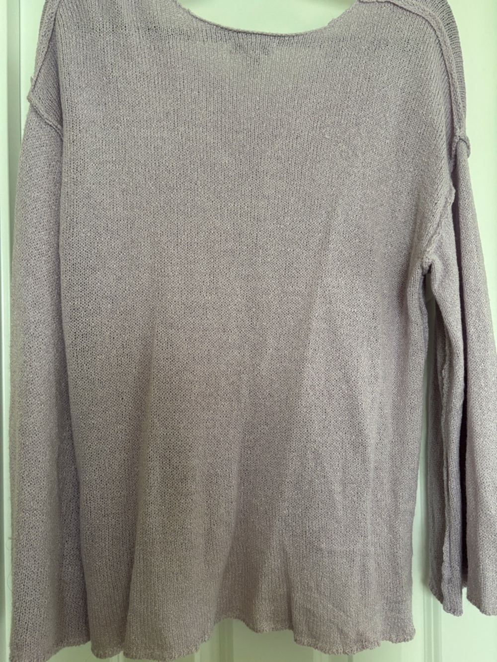 Versona Lavender Knit Lightweight Sweater - Picture 4 of 4